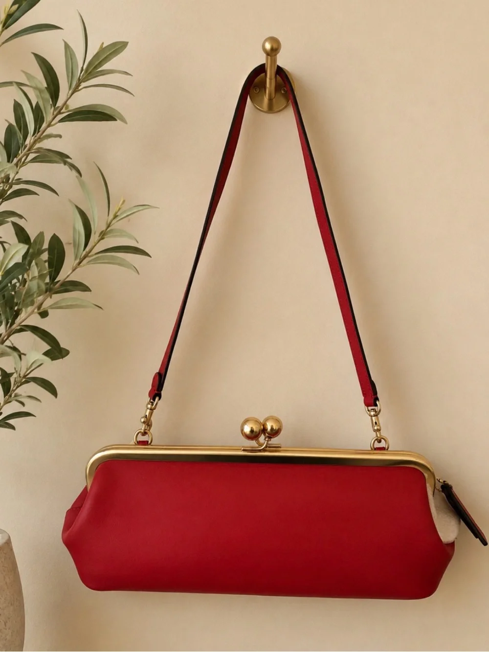 Coach kisslock 30 in Poppy